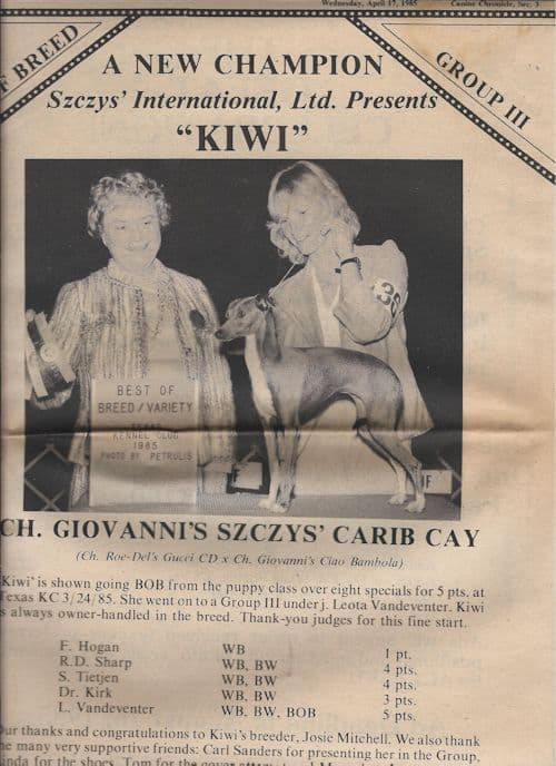 Giovanni's Szczy's Carib Cay 1